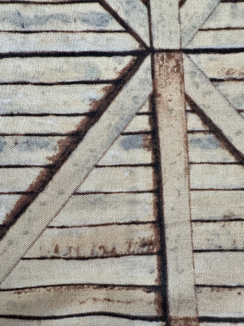 Patchwork Baumwolle - Holzkiste Gelb